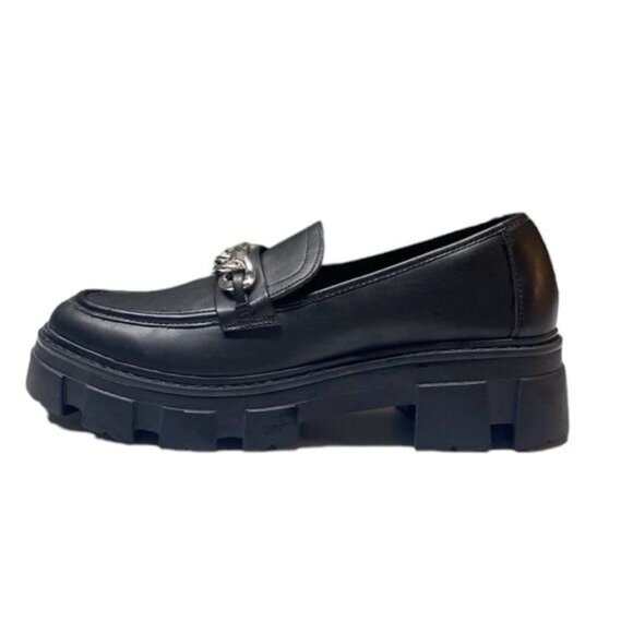 Vintage Y2K No Boundaries Bratz 90s Platform Black Chunky Heel Loafers S… - Picture 9 of 11
